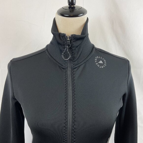 Stella McCartney x Adidas Jacket S Black Gray Full Zip Long Sleeve - Picture 2 of 11